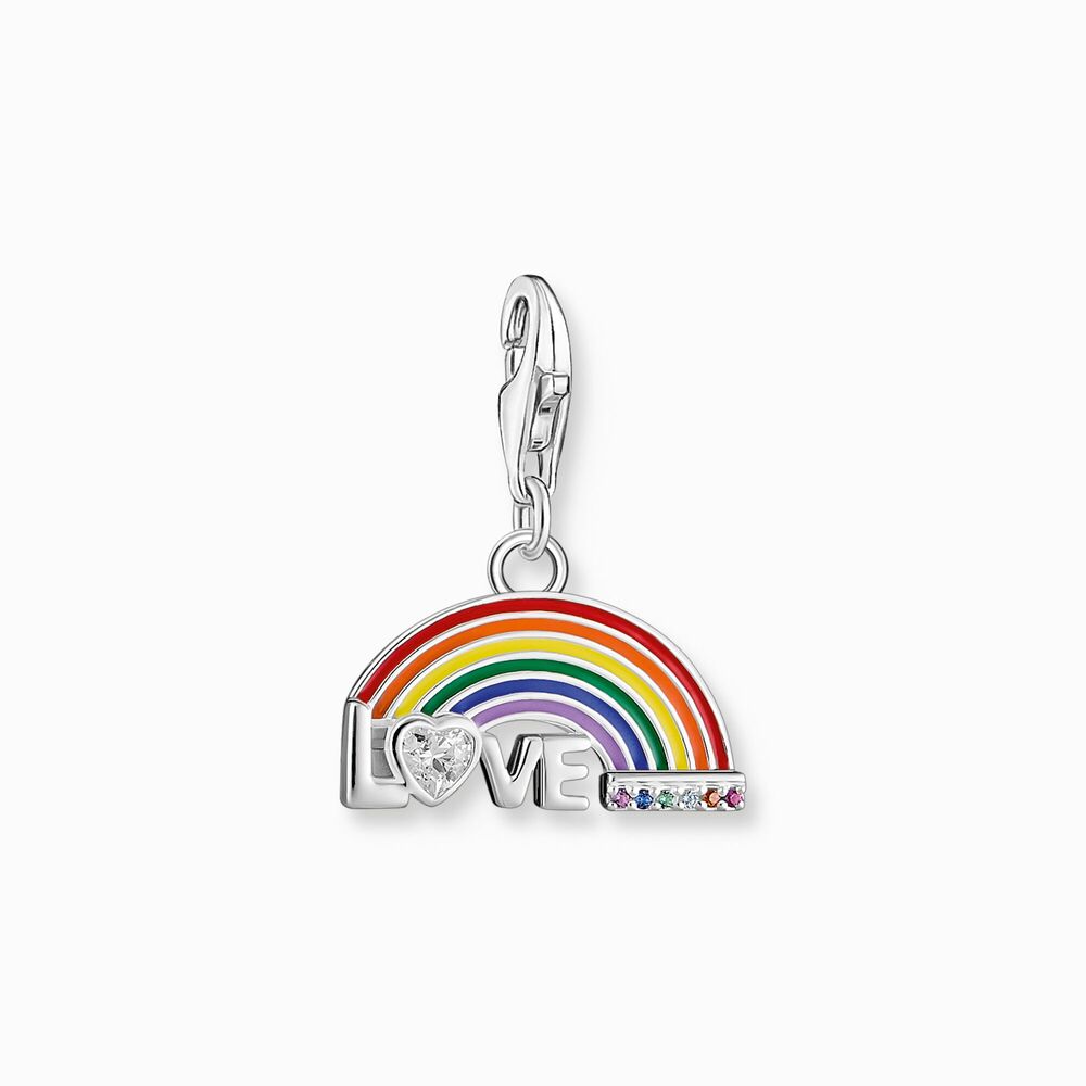 Charm arc-en-ciel, argent, émail et pierres multicolores - 1925-314-7 - Thomas Sabo