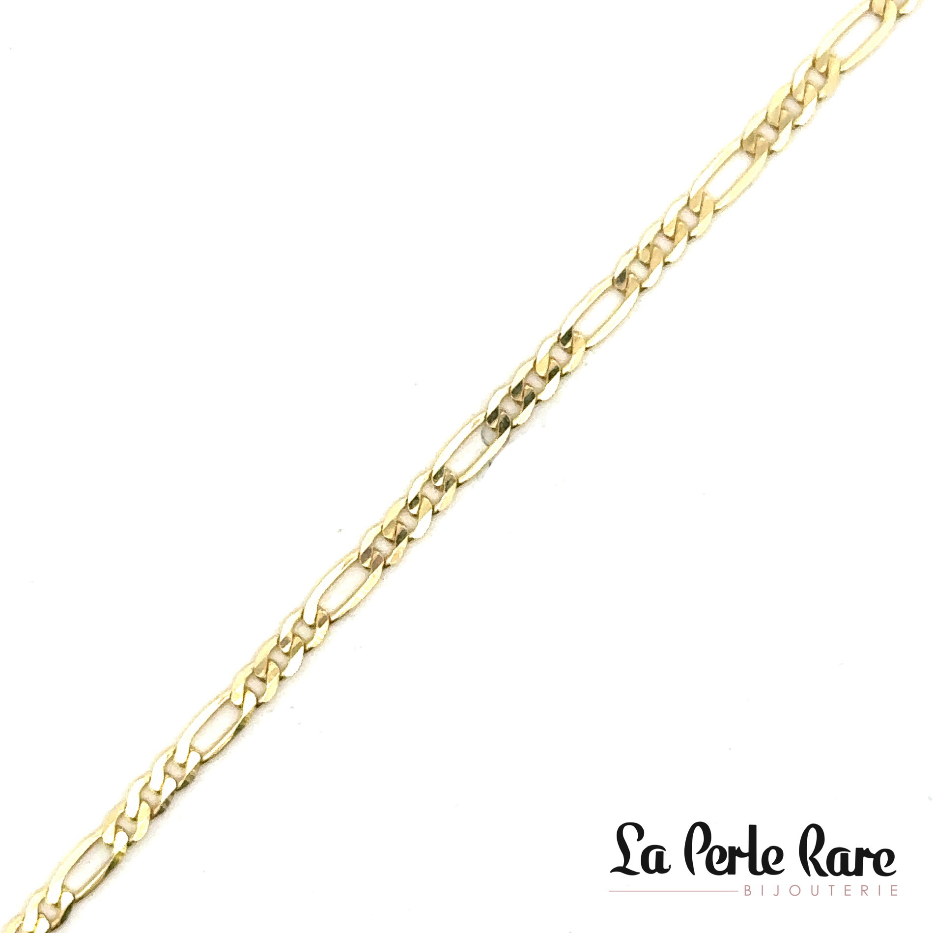 Figaro bracelet, yellow gold - LPR-2240-7.5 - Exclusivity