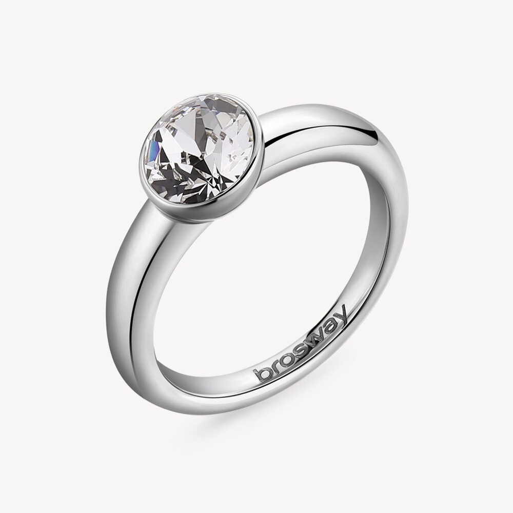 Bague affinité, acier, cristal - BFF172-B - Brosway Italia