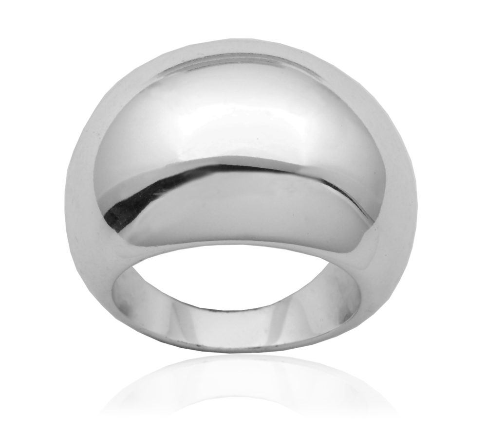 Stainless steel dome ring, si: 8 - T4XD260180 - Steelx