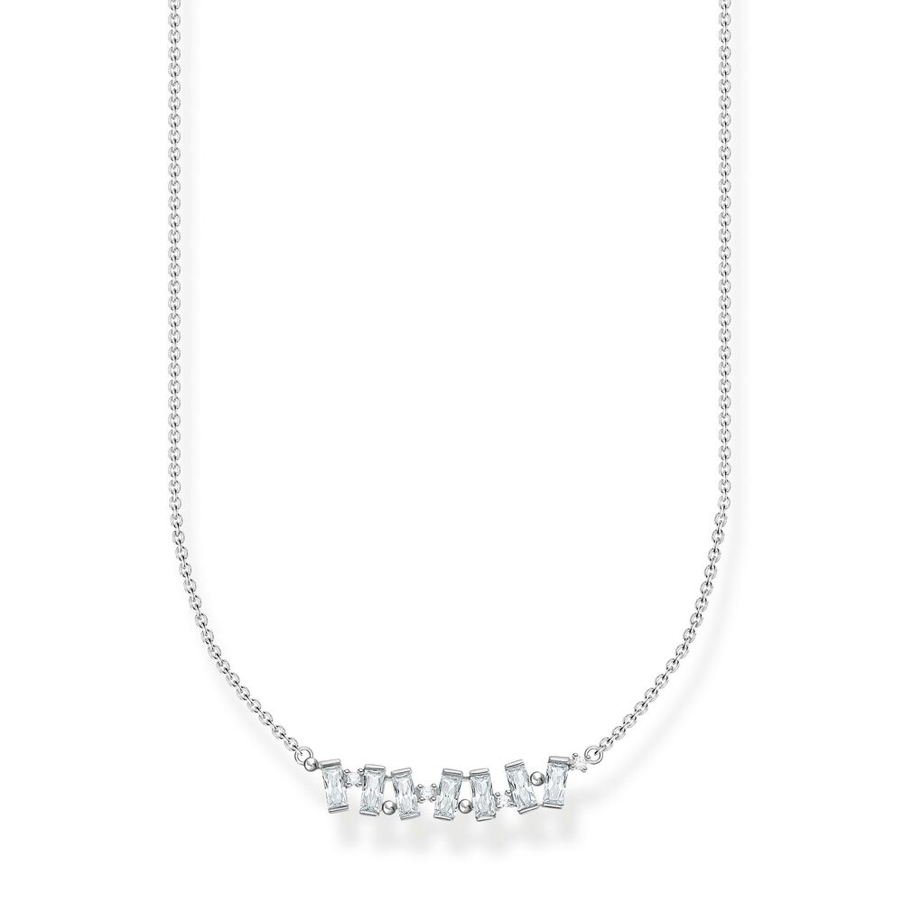 White stone silver chain - KE2095-051-14-L45V - Thomas Sabo