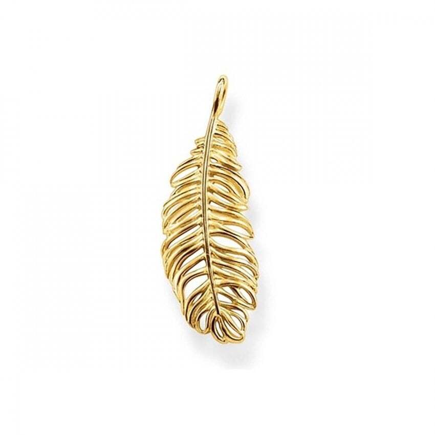 Golden feather vermeil charm - PE63241312 - Thomas Sabo