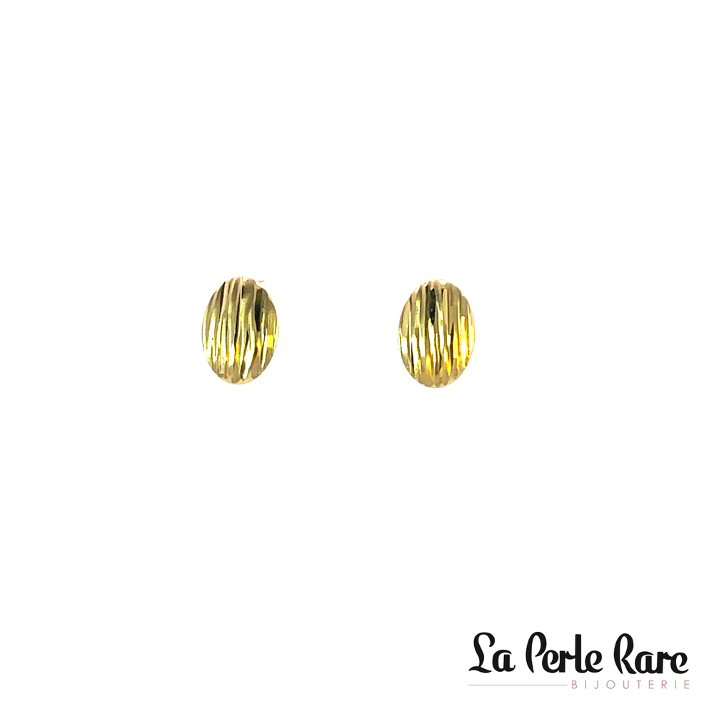 Yellow gold fixed earrings - ECH-871-J - Exclusivity