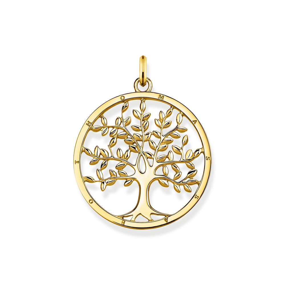 Pend arbre d'amour en argent .925 doré