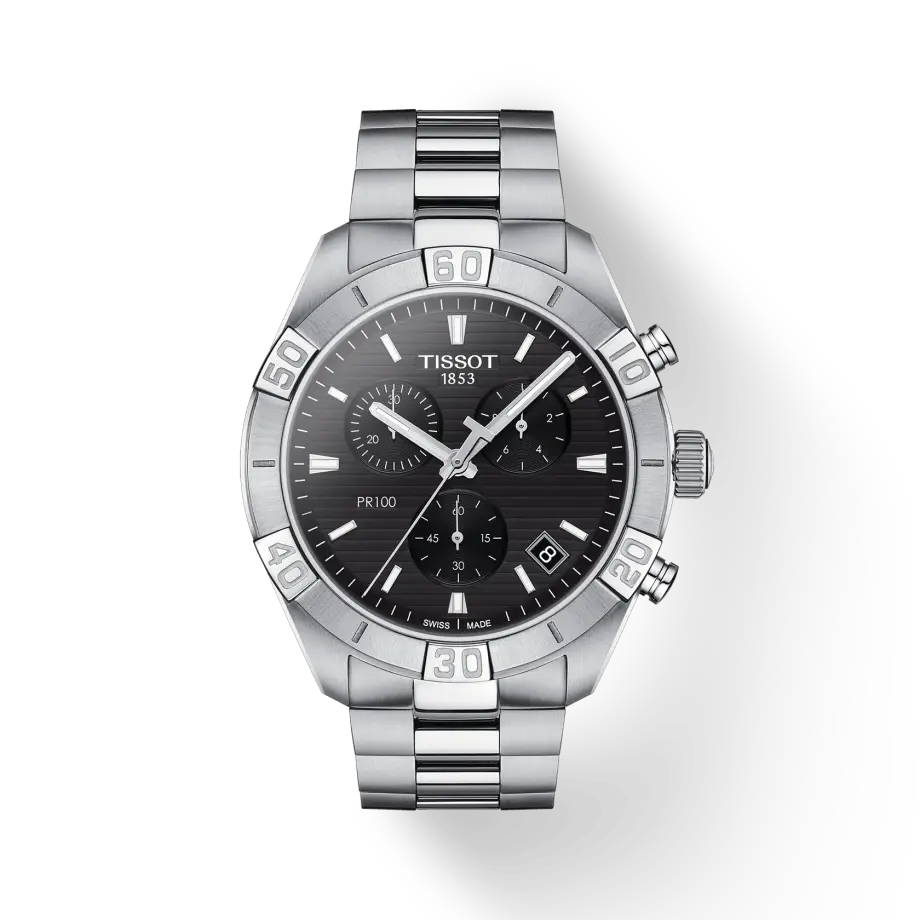 Watch PR100, stainless steel, black dial - T101.617.11.051.00 - Tissot