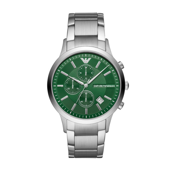 Montre acier, fond vert - AR11507 - Emporio Armani