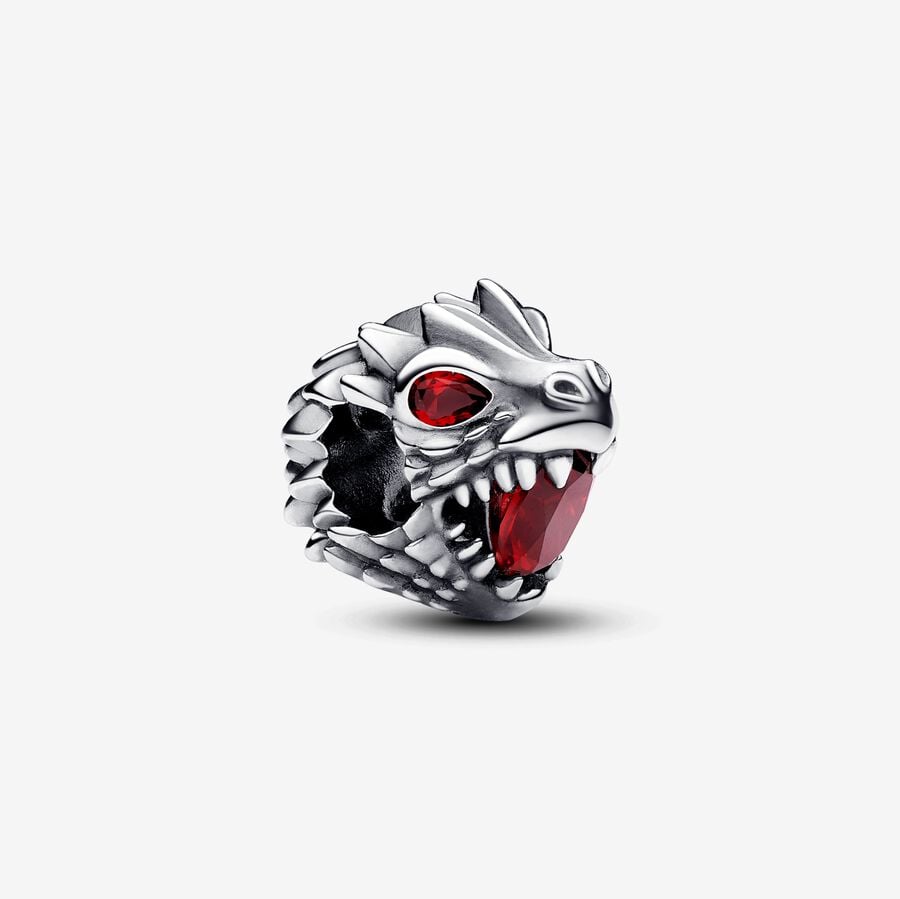 Dragon GOT Bead, Silver, Red Crystals - 793141C01 - Pandora