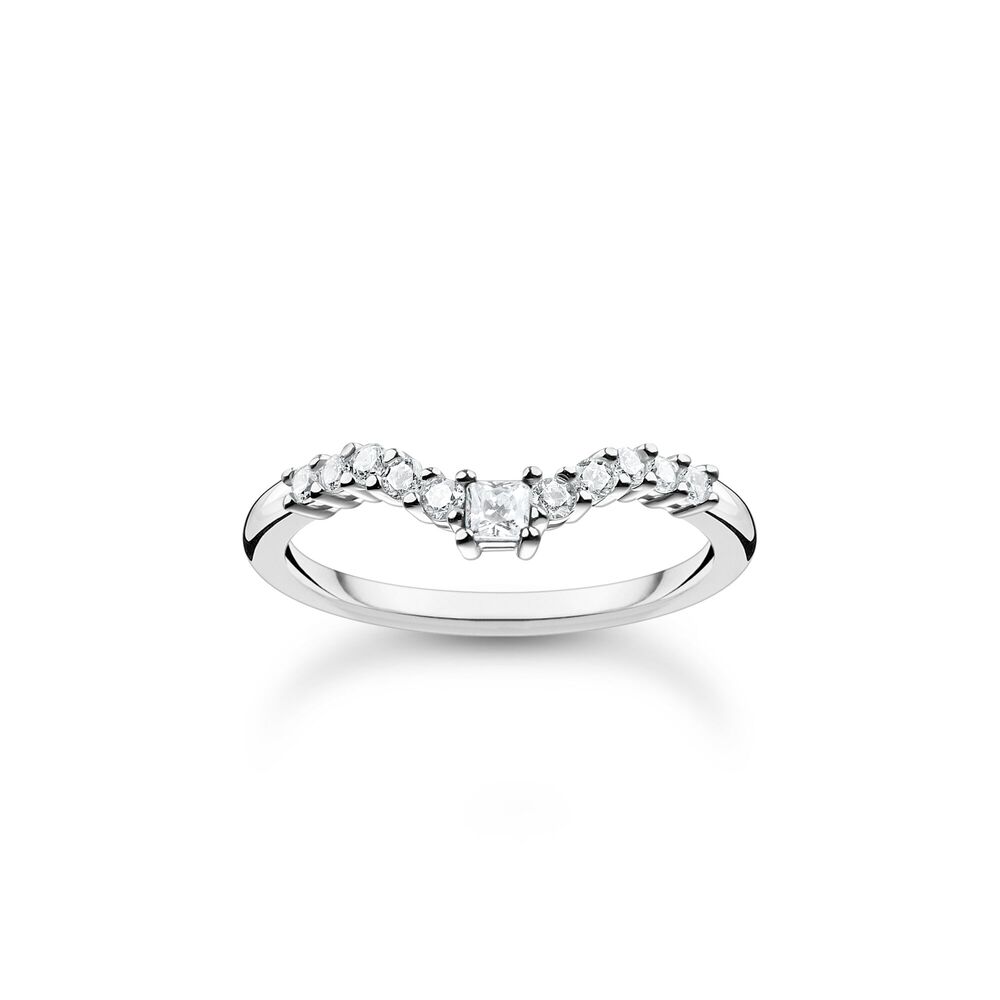 Bague argent, zircons blancs - TR2398-051-14-52 - Thomas Sabo