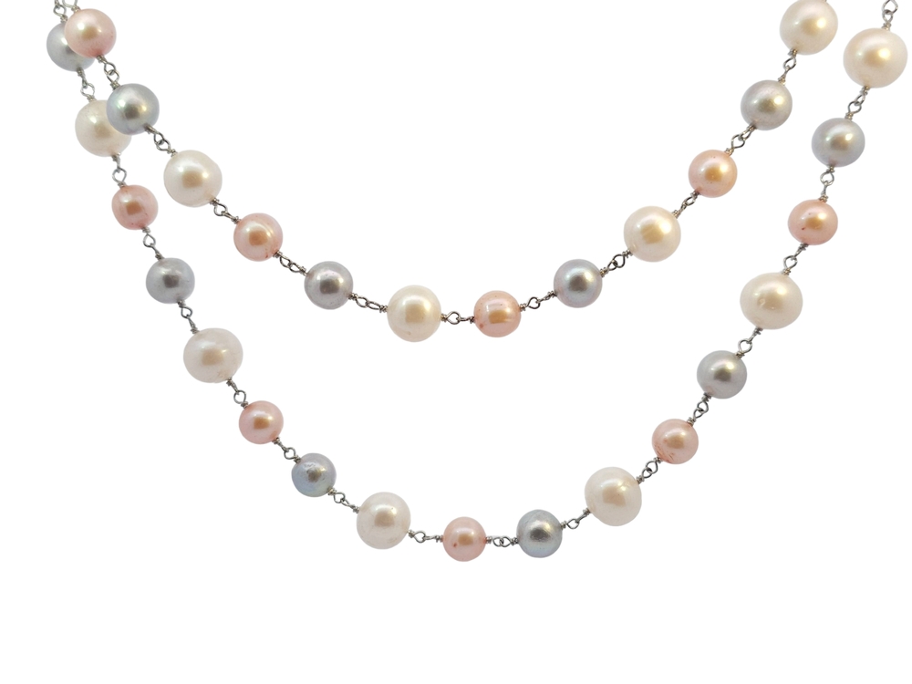 Collier 2 rangs perle d'eau douce - NF50015T221-1 - Nishi Pearls