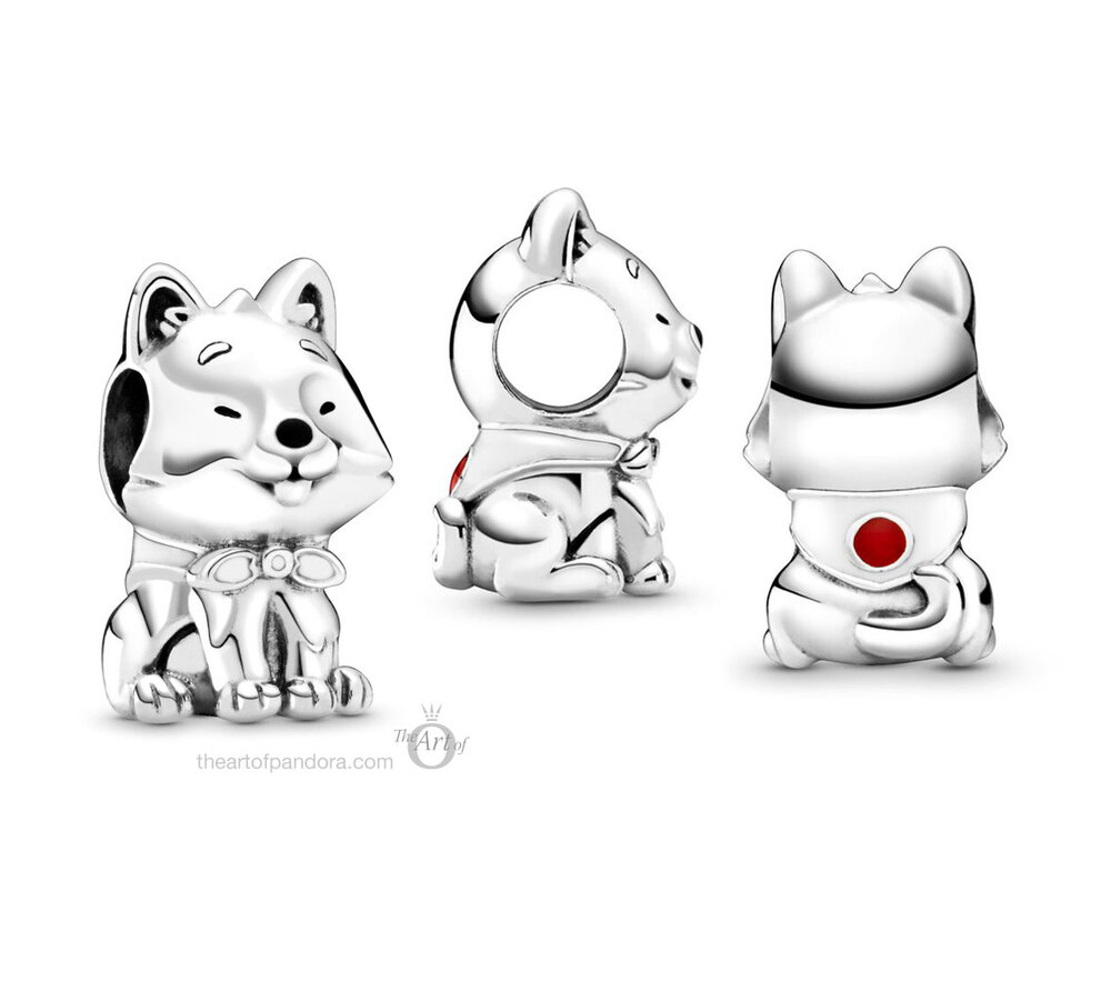 Bille chien akita inu japonais, émaux mixtes - 799030C01 - Pandora