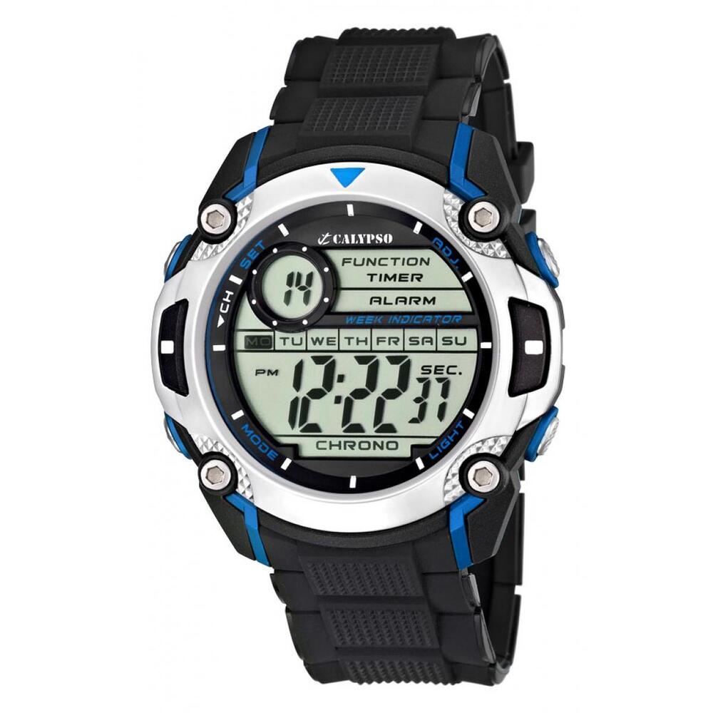 Montre silicone noir/bleu - K5577-2 - Calypso Watches