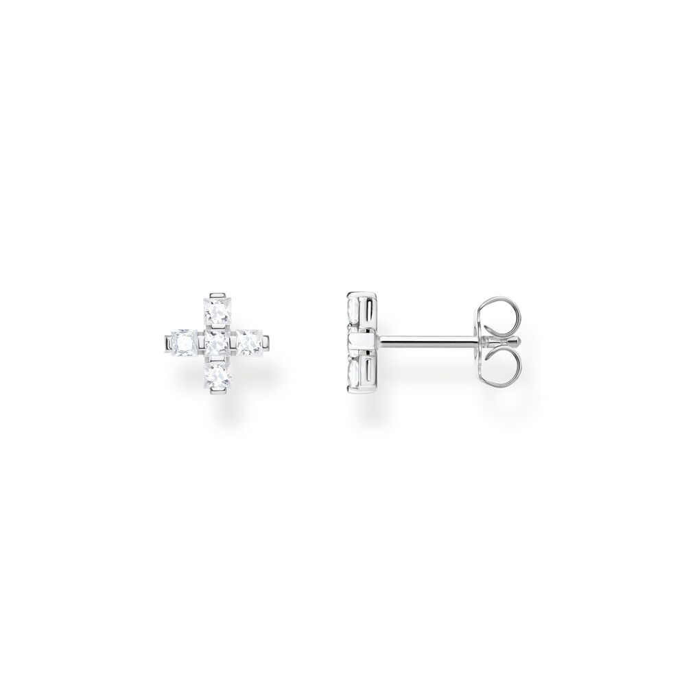 Silver and zirconium fixed earrings - H2088-051-14 - Thomas Sabo