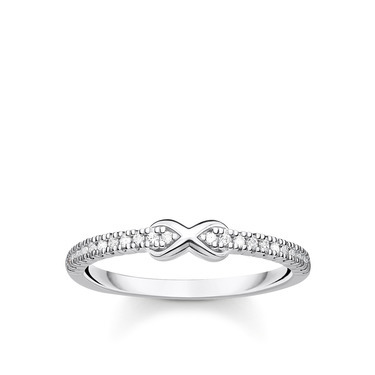 Silver infinity ring with zirconium - TR23220511458 - Thomas Sabo