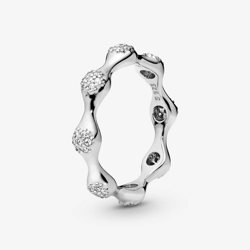 Bague argent, zircons - 197295CZ-50 - Pandora