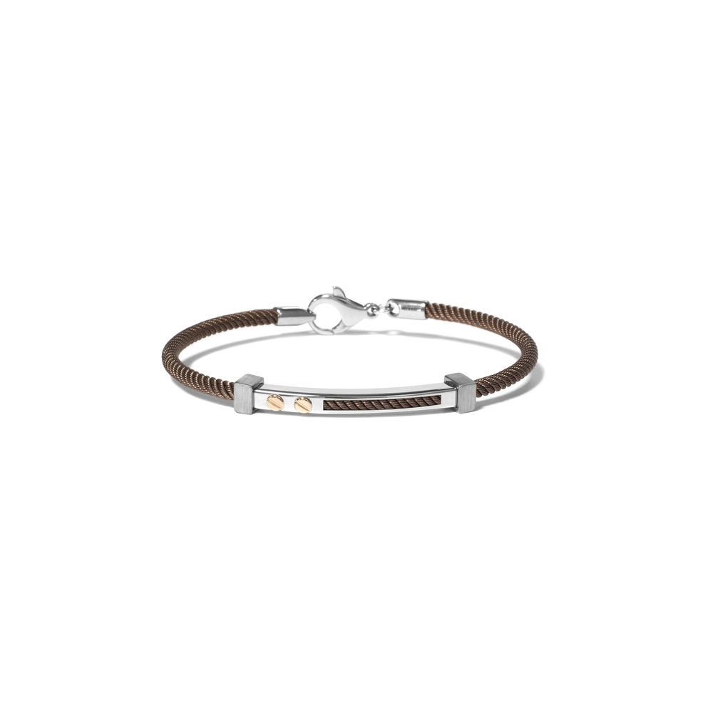 Bracelet acier 2 tons (blanc/rose) - T1V0090275 - The Vault