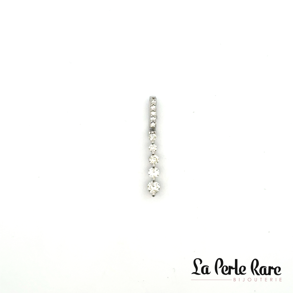 Pendentif or blanc, 33 pts dia tot - SKP34094-33 - Exclusivités