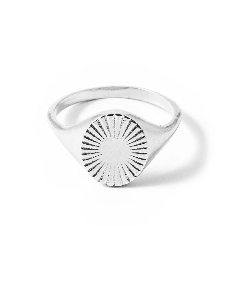 Bague chevalière, argent - ORO-S-8 - Welldunn