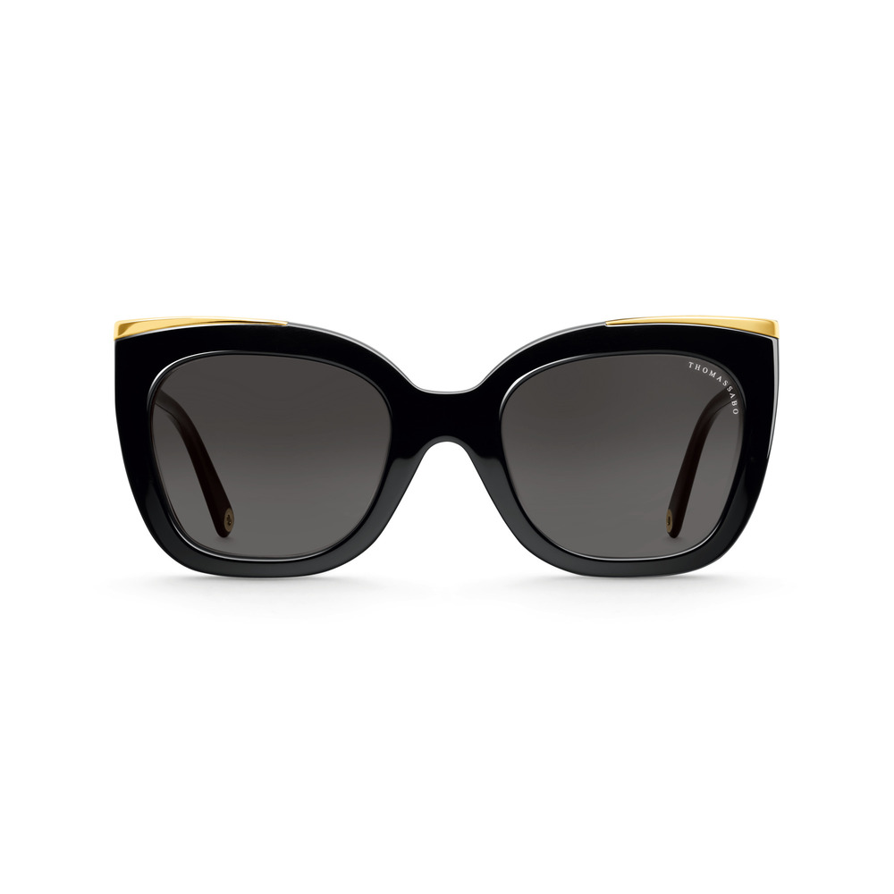 Lunettes de soleil Audrey cat-eye, noir/doré - E0017-170-106-A - Thomas Sabo