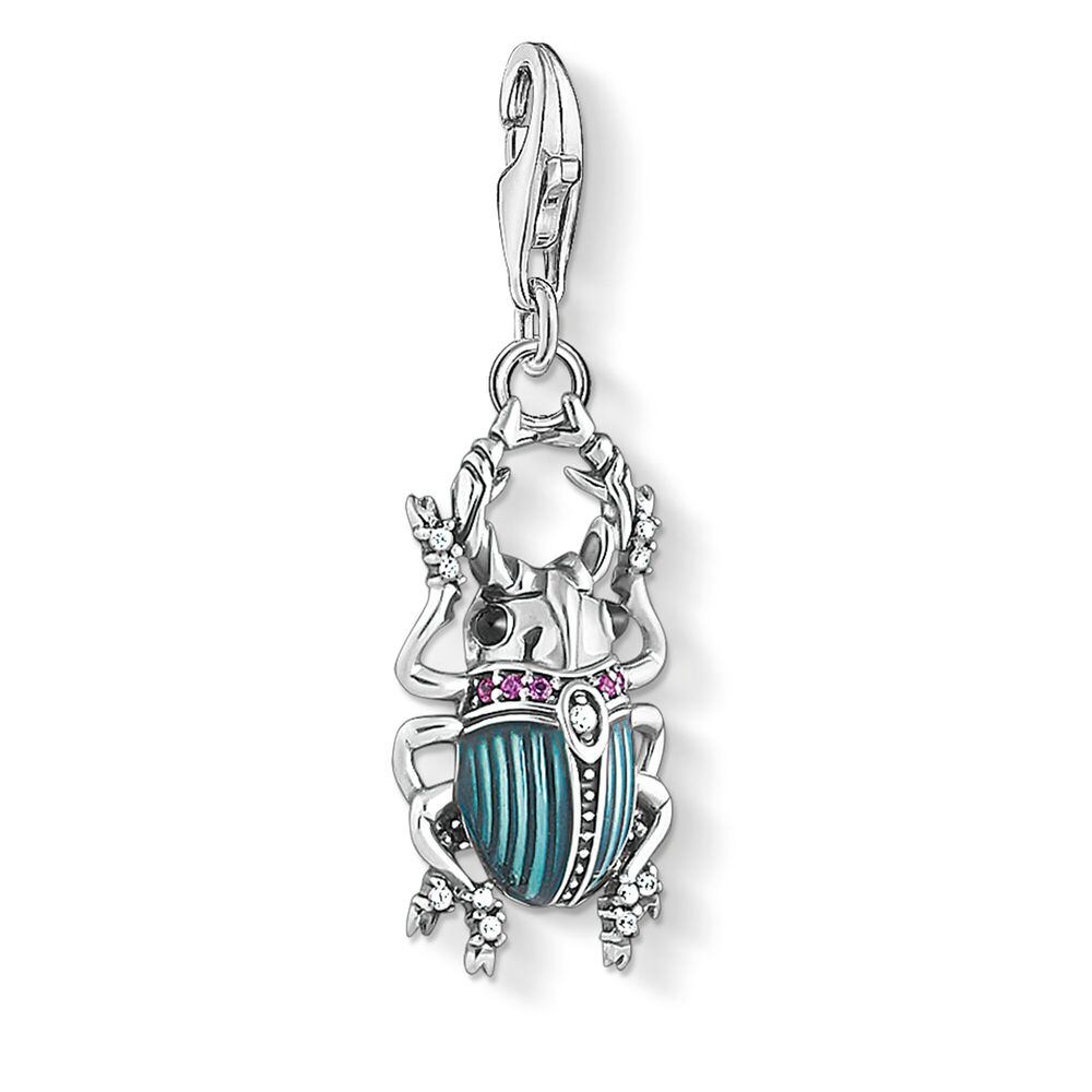 Cz corundum, silver beetle charm - 1808-390-7 - Thomas Sabo