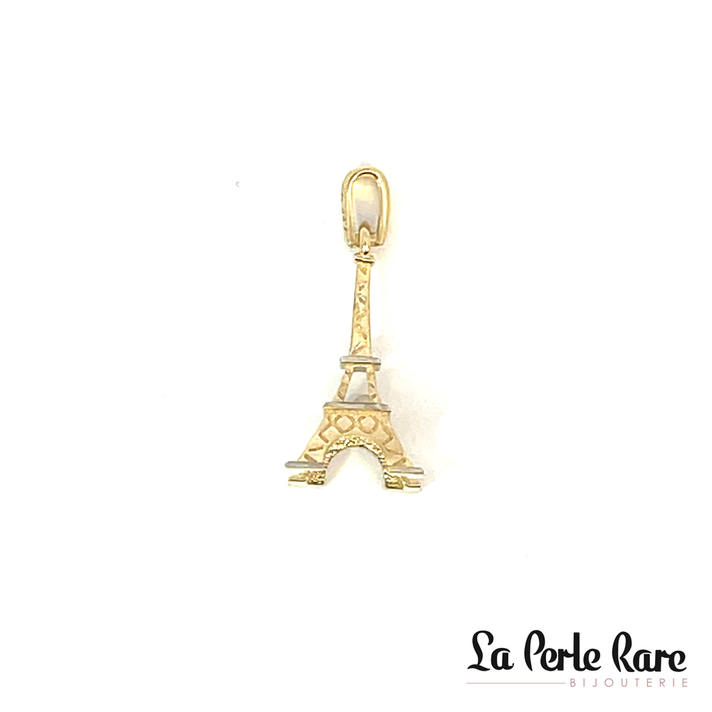 Pendentif tour Eiffel, or jaune 10 carats - PZN-1319-J - Exclusivités