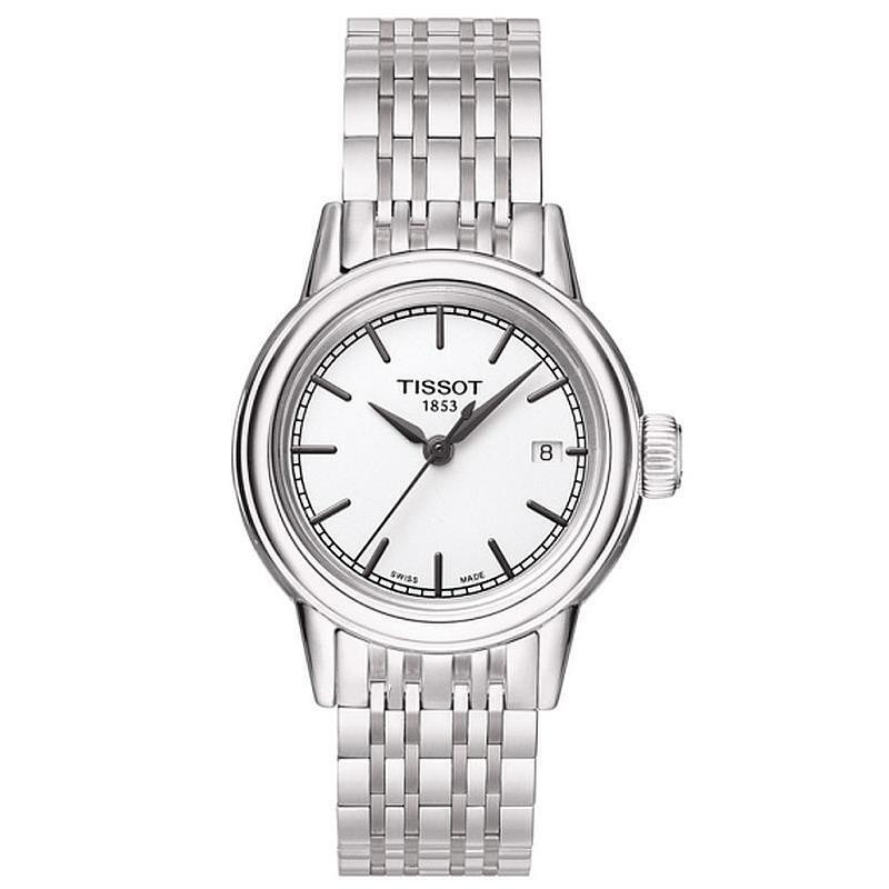 Stainless steel watch, white dial - T0852101101100 - Tissot