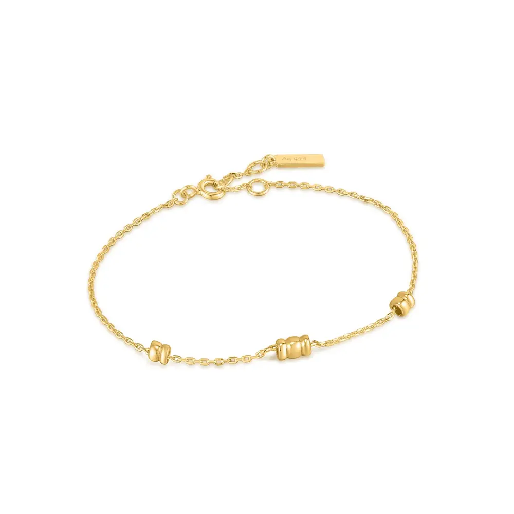  Gold-plated silver bracelet