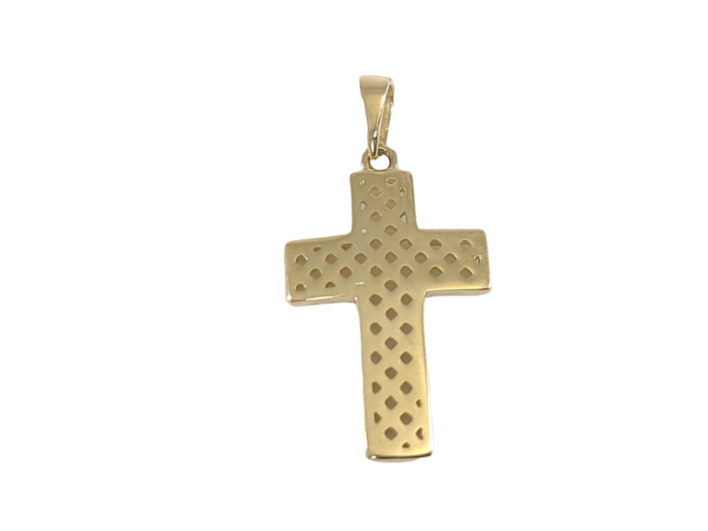 Pendentif croix, or jaune 10 carats - PEM-678-J - Exclusivités