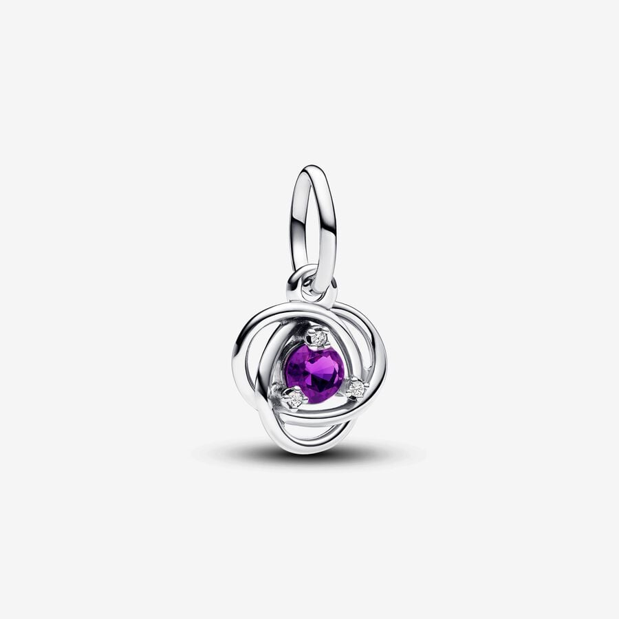 Eternal Circle Bead, Silver, Mauve Crystal, cubic zirconium - 793125C02 - Pandora