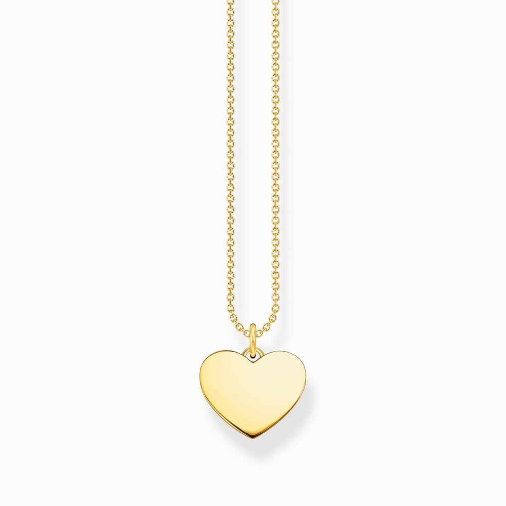 Pendentif coeur, argent doré