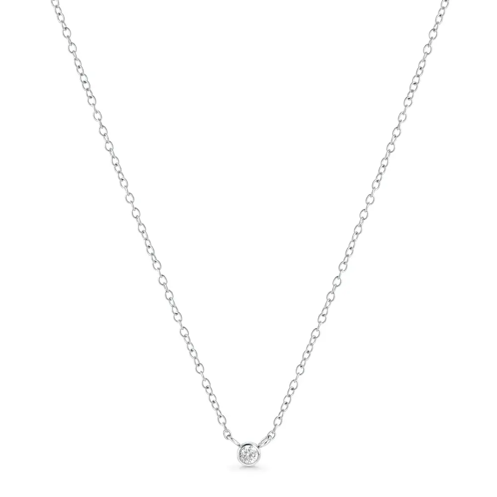 Collier jupiter, acier, zircon - T422P002AR - Mia