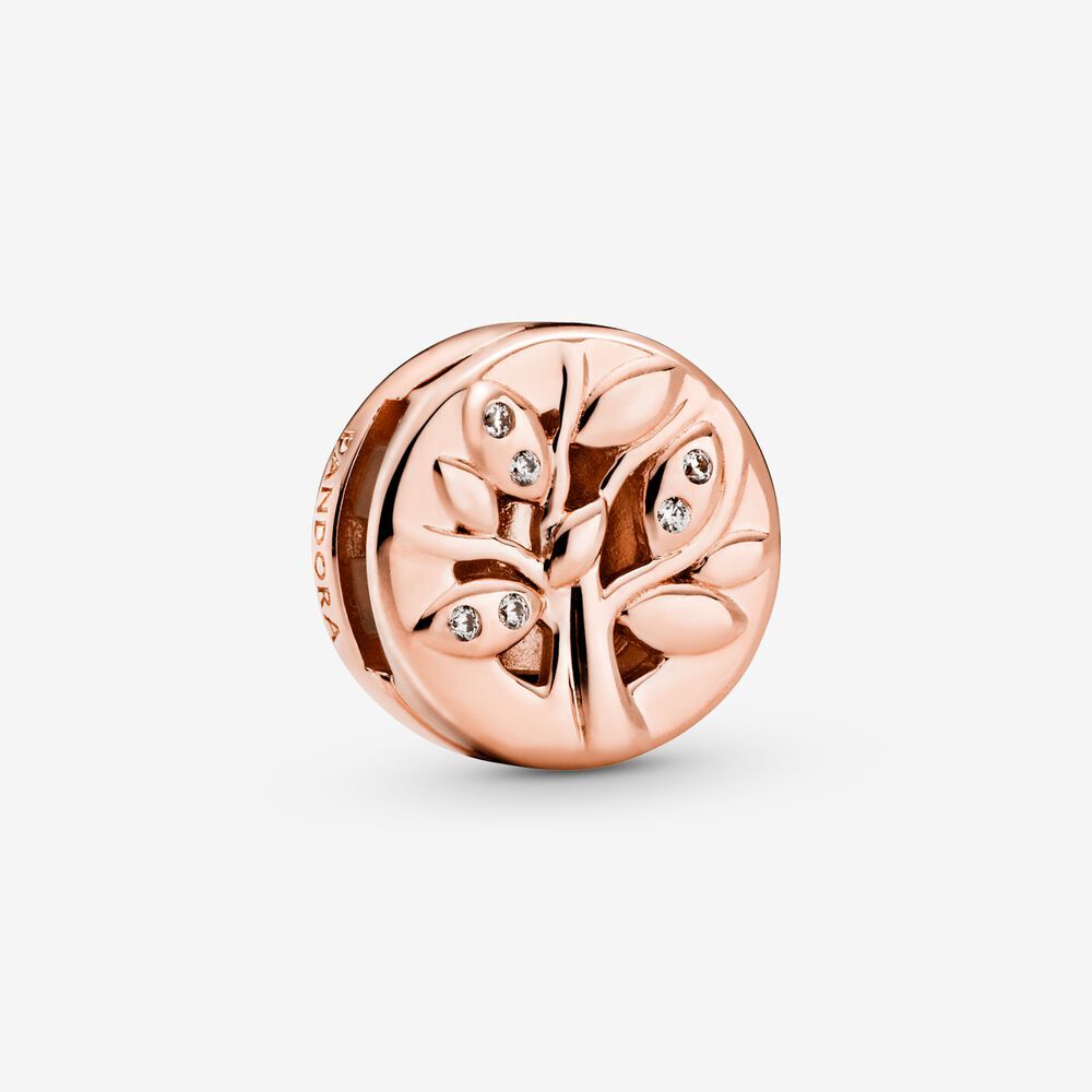 Bille arbre familial scintillant, cz incolores, pandora rose, reflection - 788822C01 - Pandora