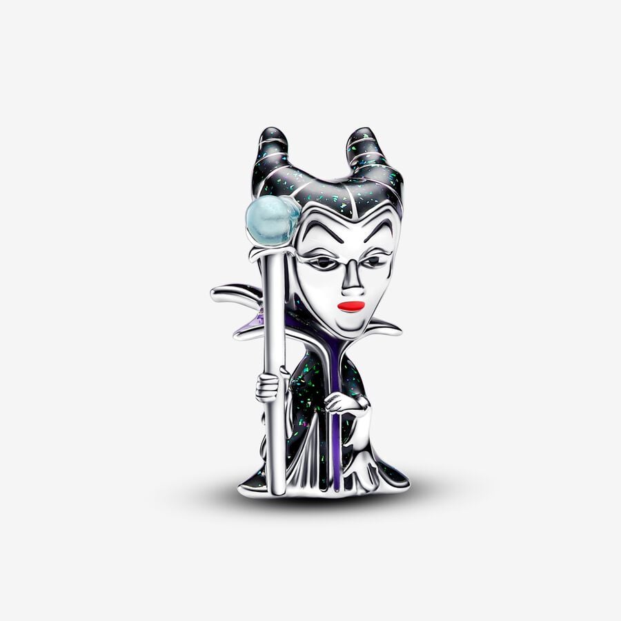 Disney Maleficent charm in silver with multicolored enamel that glows in the dark - 793423C01 - Pandora