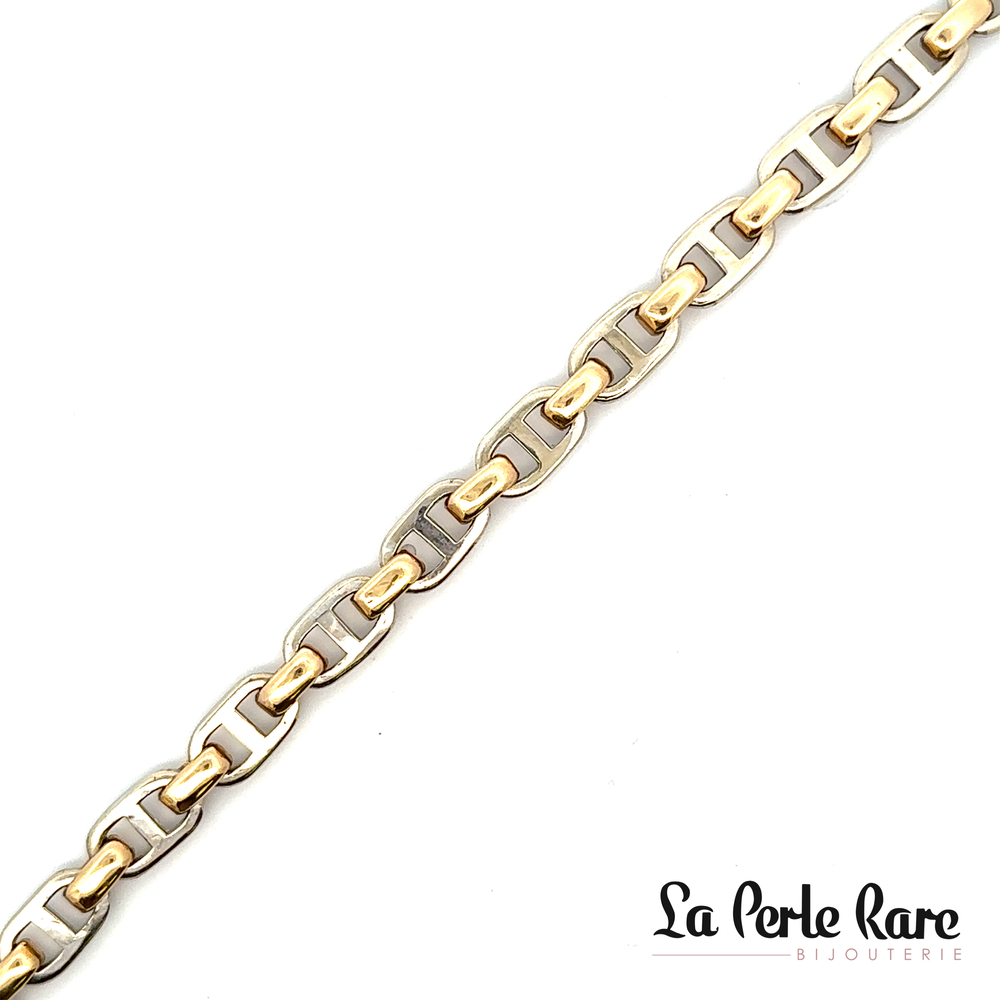 Two-Tone Gold Bracelet (Yellow/White) - 714 - Exclusivity