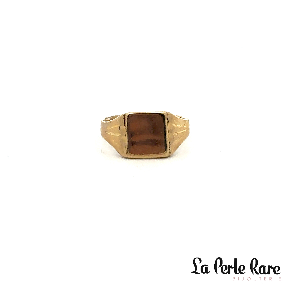 10K Yellow Gold Signet Ring - LPR-1480 - Exclusivity