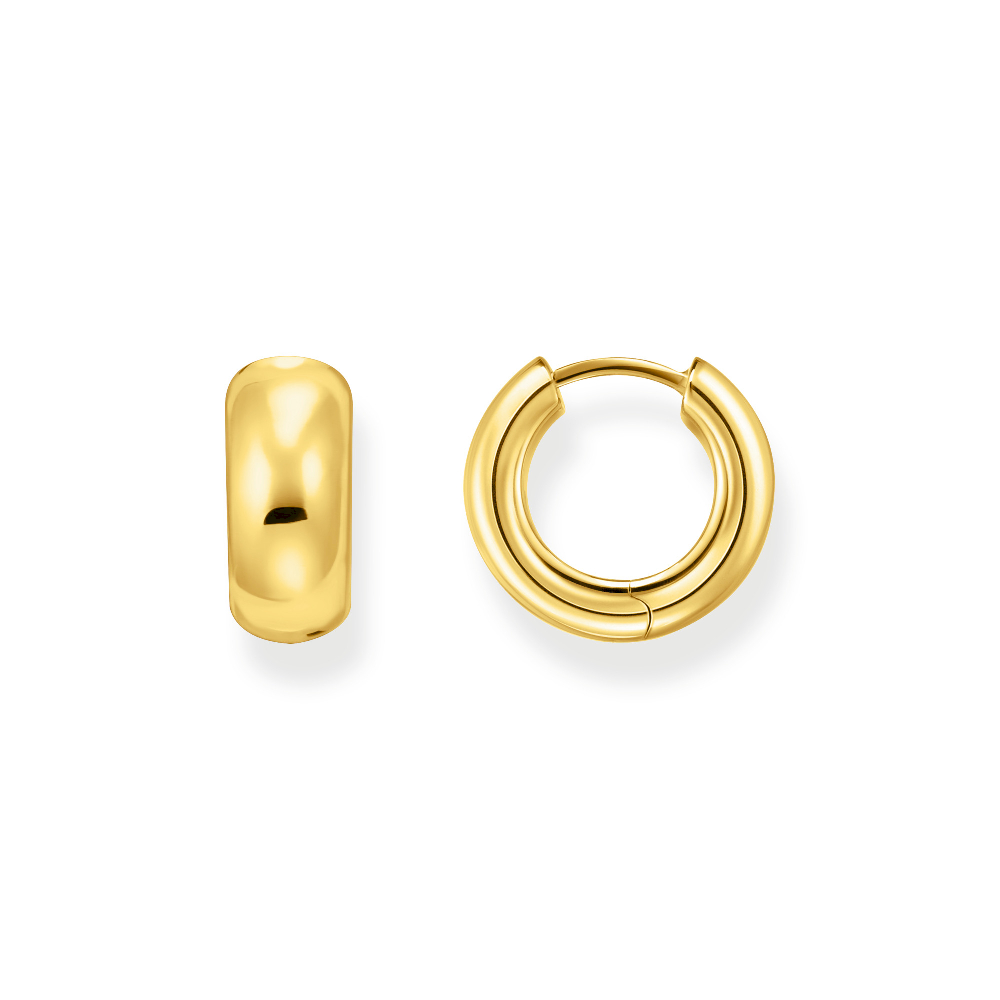 Gold-Plated Huggie Hoops - CR741-413-39 - Thomas Sabo