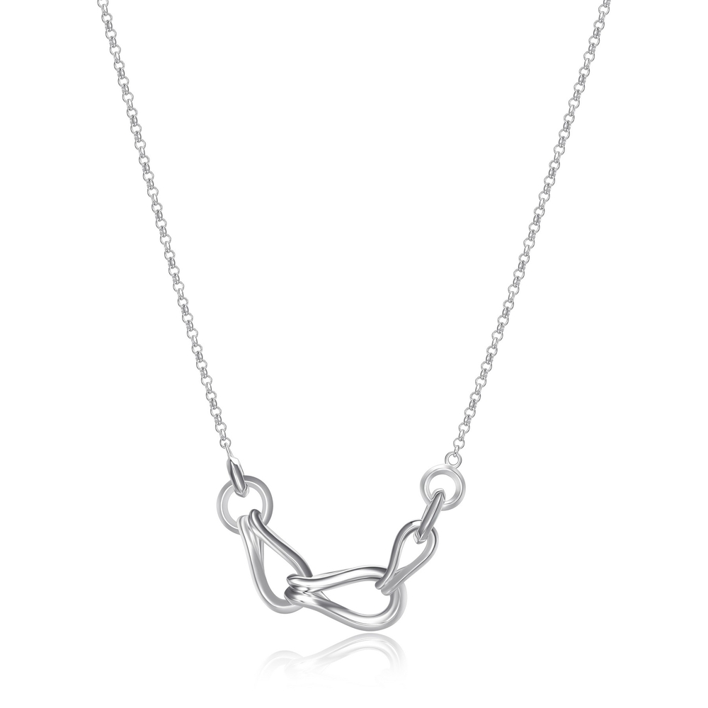 Collier argent rhodié