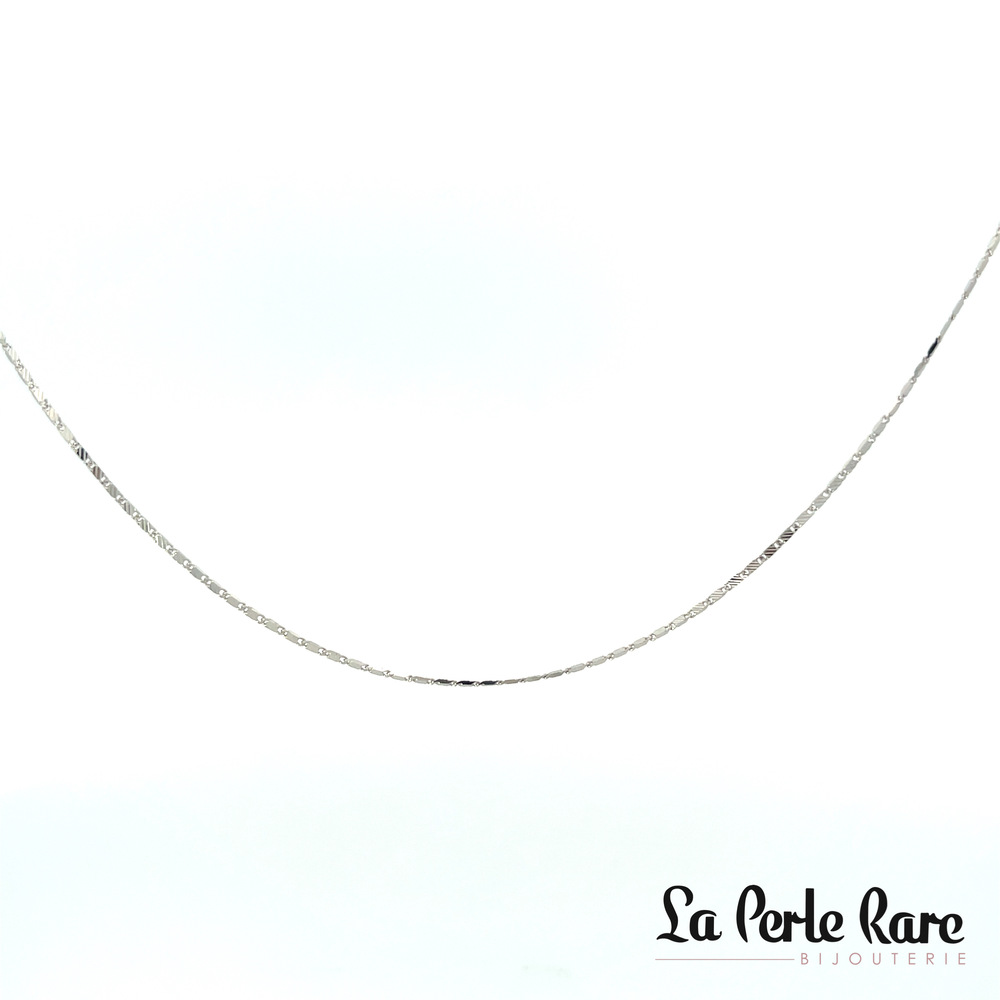 White gold patterned mirror chain - 2175-20 - Exclusivity