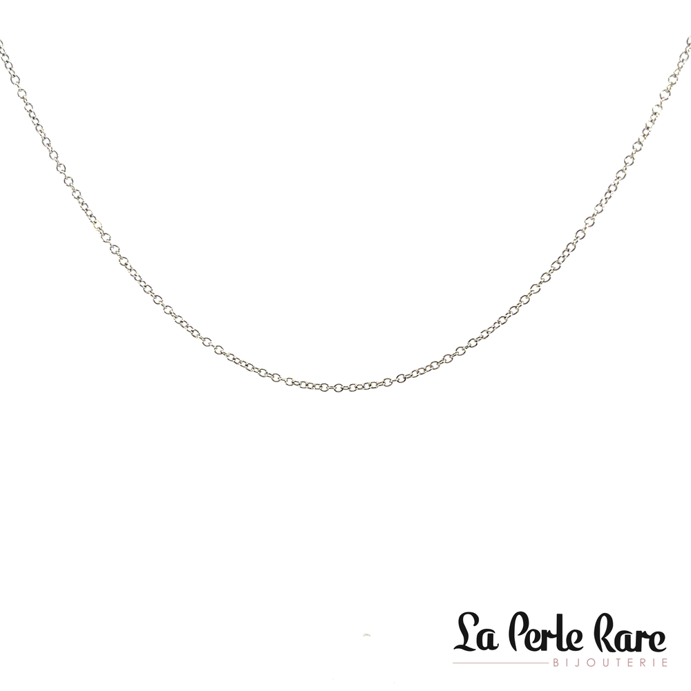 Chaine collégienne en or blanc 10 kt - 901-20 - Exclusivités