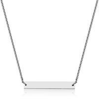 Collier plaque femme en acier - T0XB810117 - Steelx