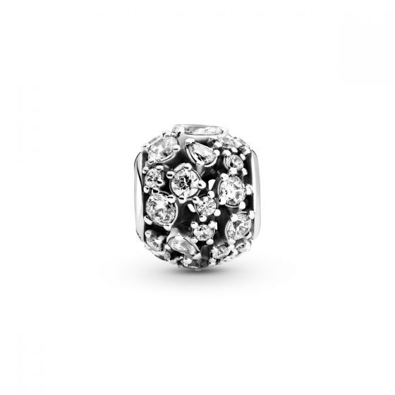 Bille ajourée rond scintillant, argent, zircons - 799225C01 - Pandora