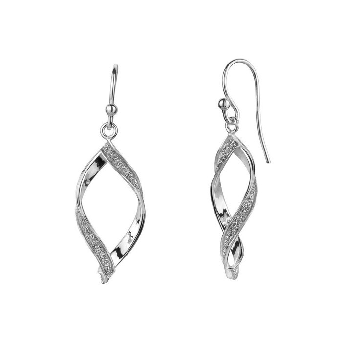 Bo pendantes argent, zircons