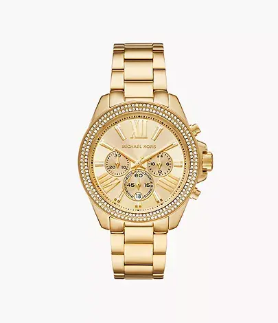 Montre chronographe doré femme avec cz - MK7428 - Michael Kors