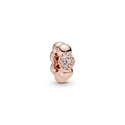 Bille polies et pavées, cz incolore - 788310CZ - Pandora