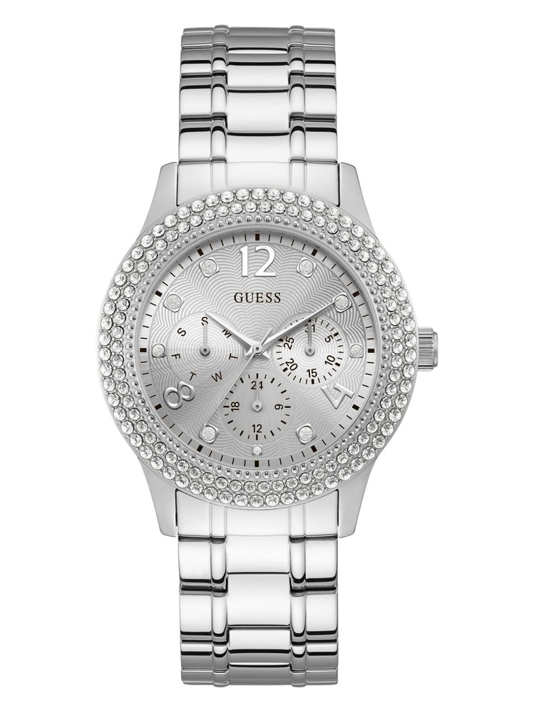 Stainless steel watch, crystals - U1097L1 - Guess