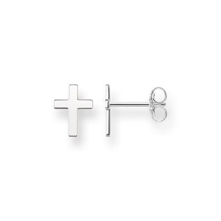 Cross fixed earrings - H189300112 - Thomas Sabo