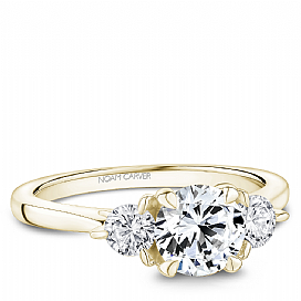 Démonstrateur bague femme argent doré, cz - B373-01YA - Crown Ring