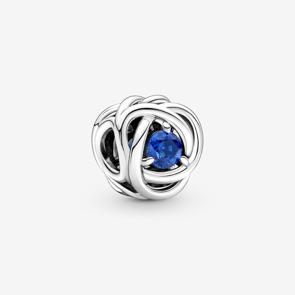 Bille cercle d'éternité bleu, argent, cristal bleu - 790065C07 - Pandora