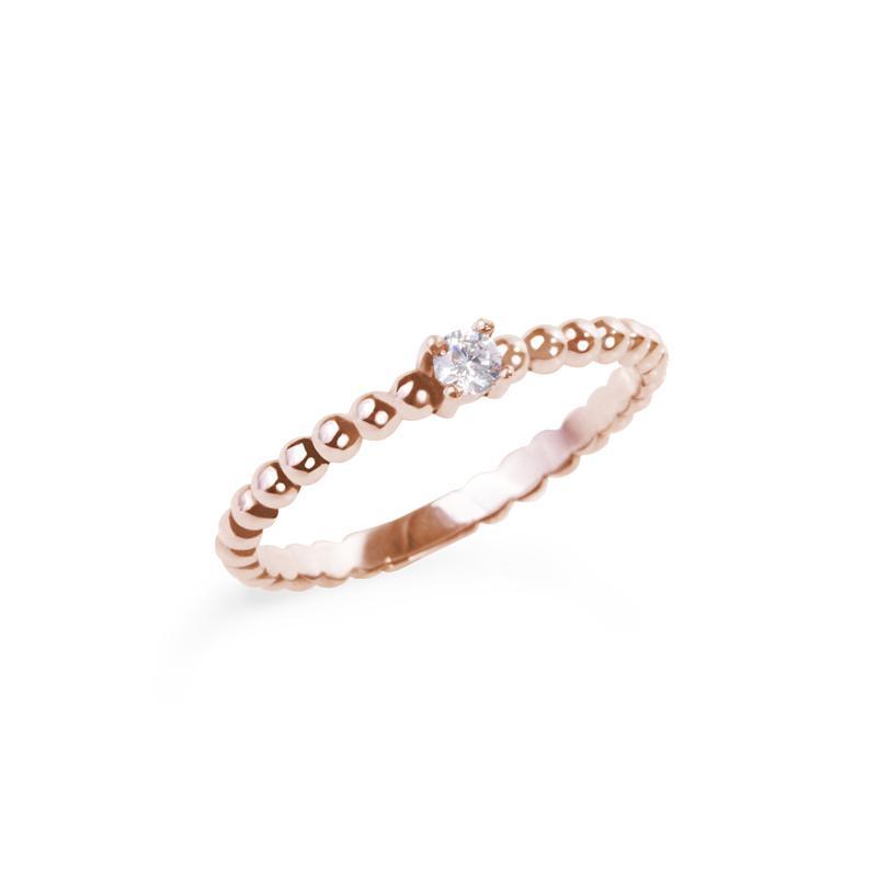 Bague perles rosé - T219R002DORO-7 - Mia