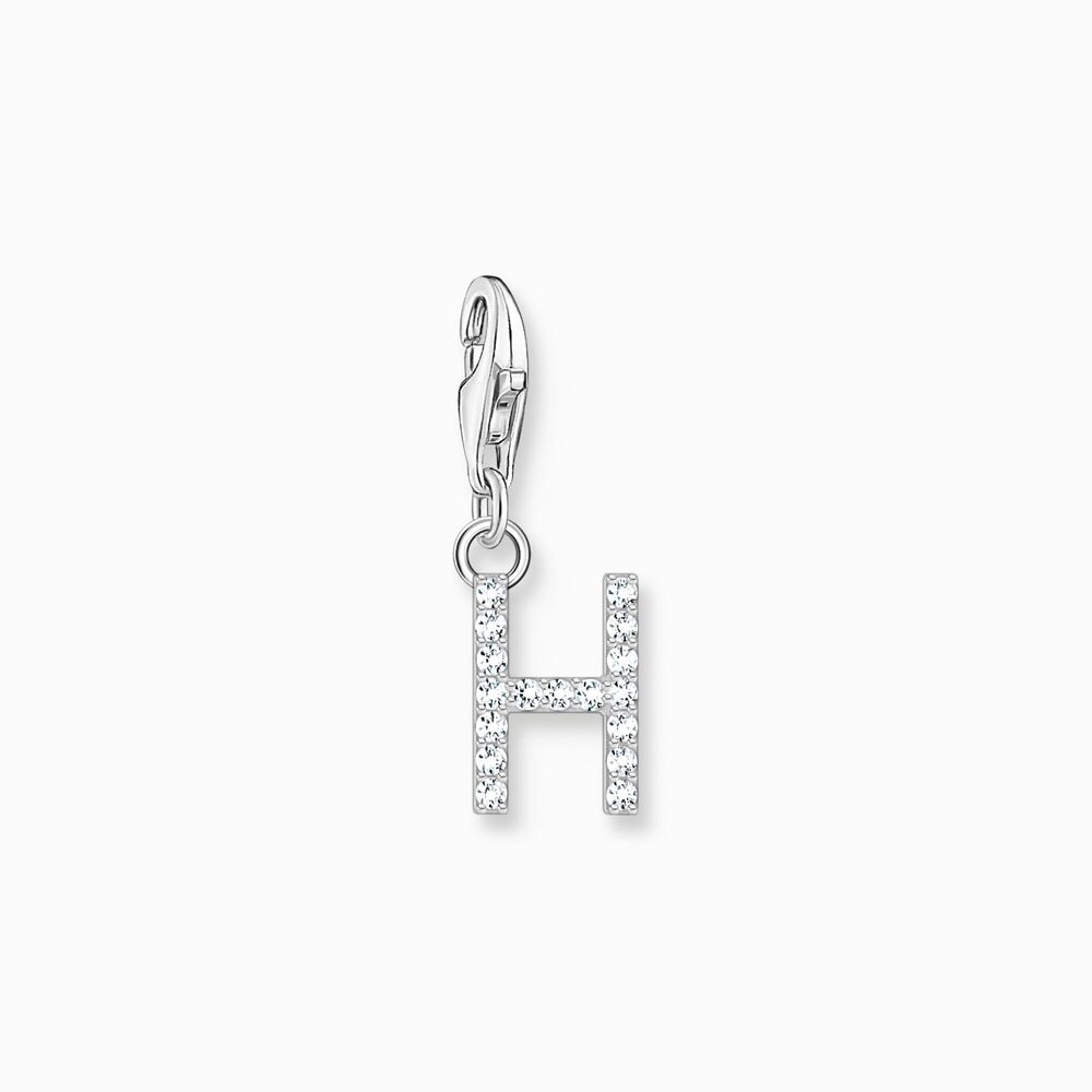 Charm lettre h, argent, zircons - 1947-051-14 - Thomas Sabo