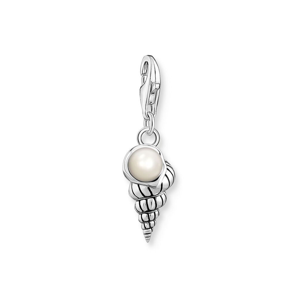 Pendentif charm coquillage, argent, perle - 1891-082-14 - Thomas Sabo